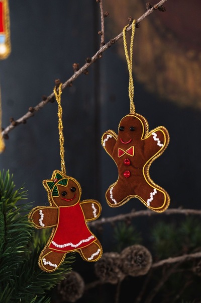 UND Håndlaget Ornament  Pepperkake Pia - UND Seasonal 