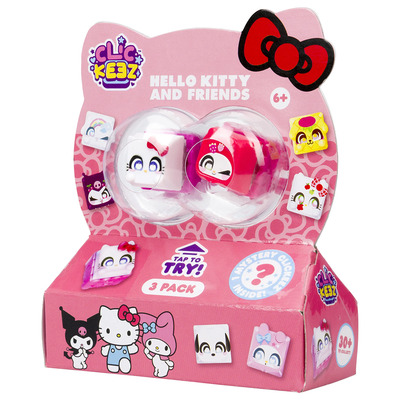 Clickeez Hello Kitty & Friends - Multipack (3) - overraskelse hvilken du får Hello Kitty and friends - Leiker