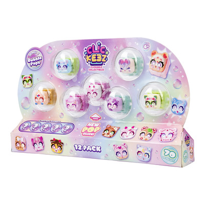Clickeez Series 3 - Multipack (12) Bubble Pops - Leiker