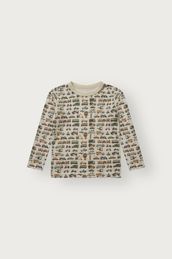 Overdel Ull/bambus Beige bil - Hust & Claire