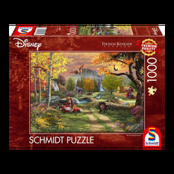 Puzzle - Thomas Kinkade: Disney - Fox and Hound (1000 biter) Fox and Hound - Schmidt