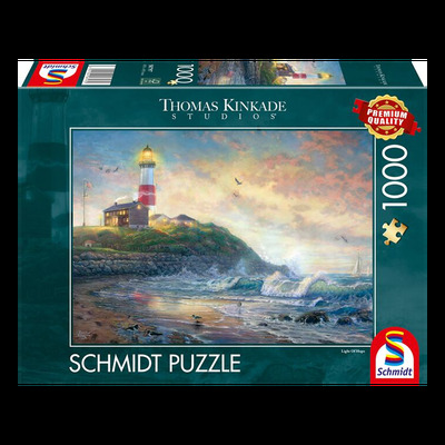 Puzzle - Thomas Kinkade - Lighthouse of hope (1000 biter) Lighthouse - Schmidt
