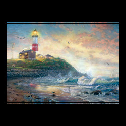 Puzzle - Thomas Kinkade - Lighthouse of hope (1000 biter) Lighthouse - Schmidt