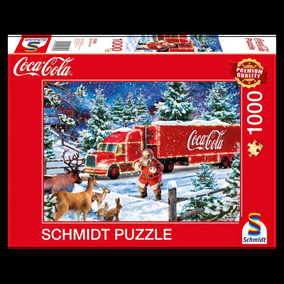 Puzzle - Coca Cola Christmas Truck - (1000 biter) Coca Cola Christmas Truck - Schmidt