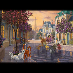 Thomas Kinkade: Disney - The Aristocats (1000 biter) Aristocats - Schmidt