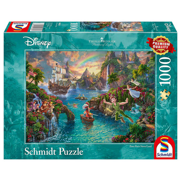 Puzzle - Thomas Kinkade: Disney, Peter Pan (1000 biter)