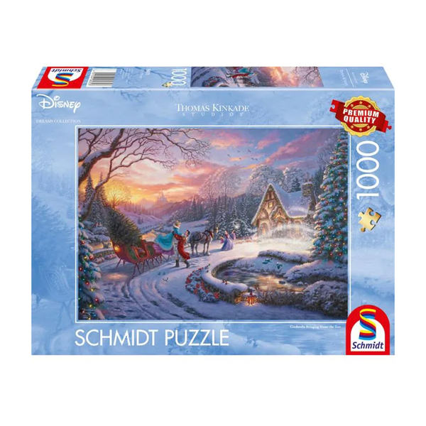 Thomas Kinkade: Disney - Cinderella Bringing Home for Christmas 