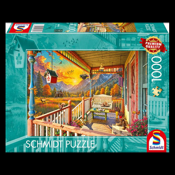 Puzzle - Mountain veranda (1000 pieces)