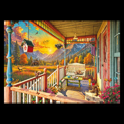 Puzzle - Mountain veranda (1000 pieces) Mountain veranda - Schmidt