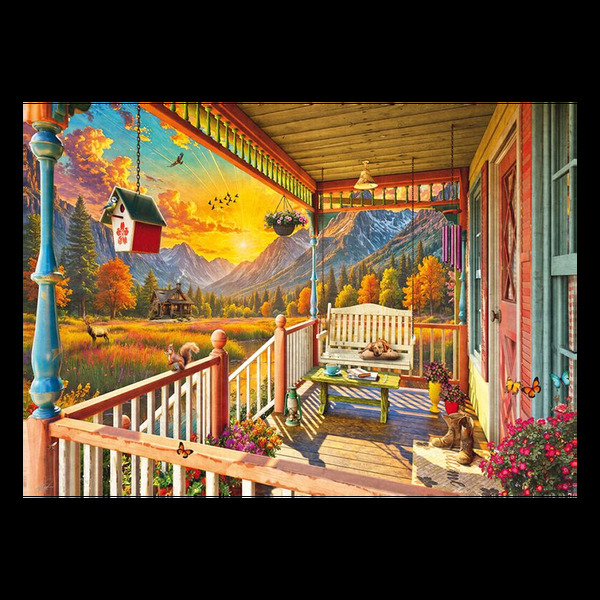 Puzzle - Mountain veranda (1000 pieces)