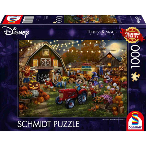 Puzzle - Disney, Mickey & Minnie Pumpkin Festival (1000 pieces)