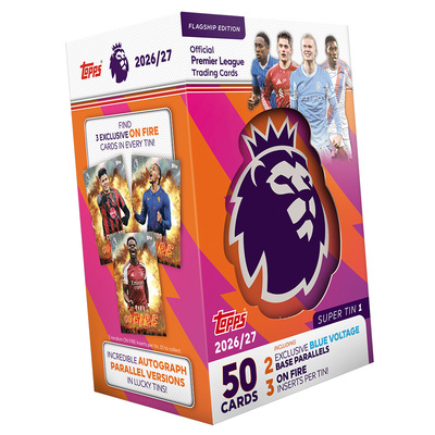Topps Premier League Super Tin Super tin 1 - rosa/oransje - Samlekort