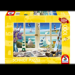 Puzzle - Study by the (1000 pieces) 1000 bitar - Schmidt