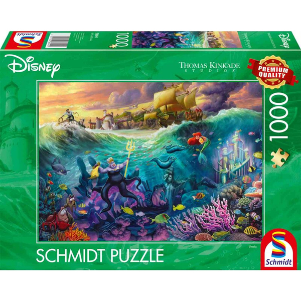 Puzzle - Disney, The Little Mermaid, Ursula (1000 pieces)