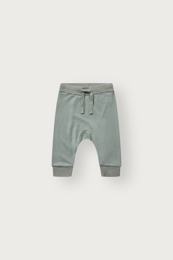 Joggebukse Ull/bambus Mini  grønn - Hust & Claire