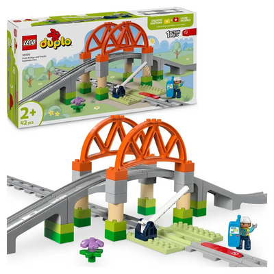 LEGO DUPLO Town 10426, Togbro og skinner – Ekspansjonssett 10426 - Lego duplo