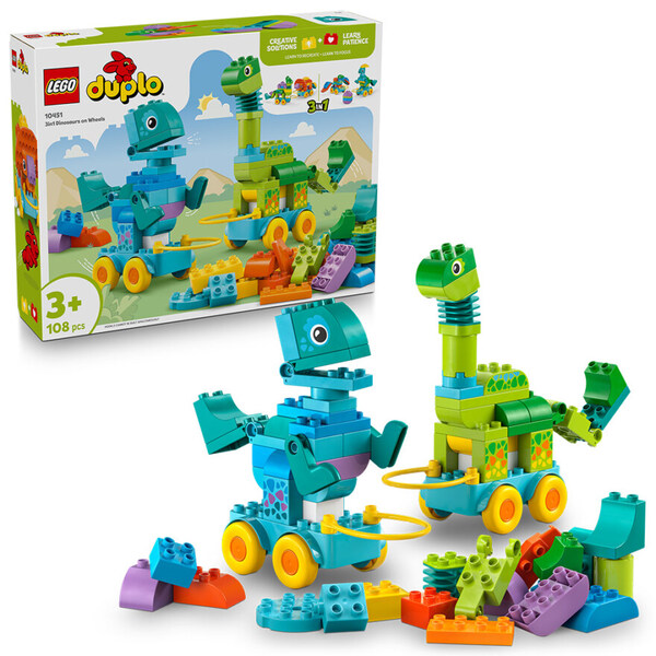 LEGO DUPLO  10451 3-i-1 Dinosaurer på hjul