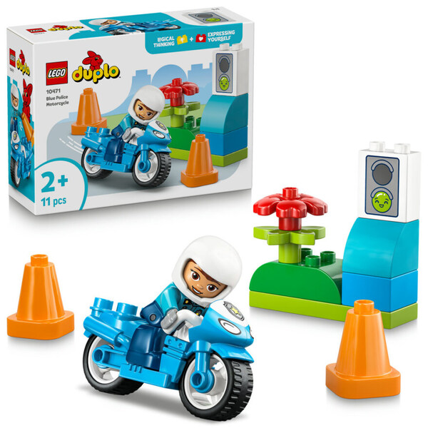 DUPLO LEGO   10471 Blå politimotorsykkel