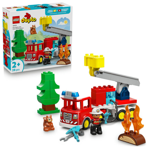 LEGO 10473 Brannbil med slange og brannmann