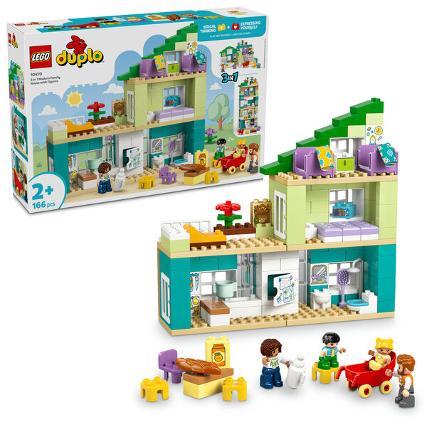 LEGO 10470 3-i-1 Moderne familievilla med figurer