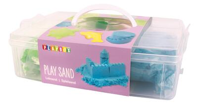 Sand PLAYBOX kinetisk farget Grønn og Blå - Kinetic sand