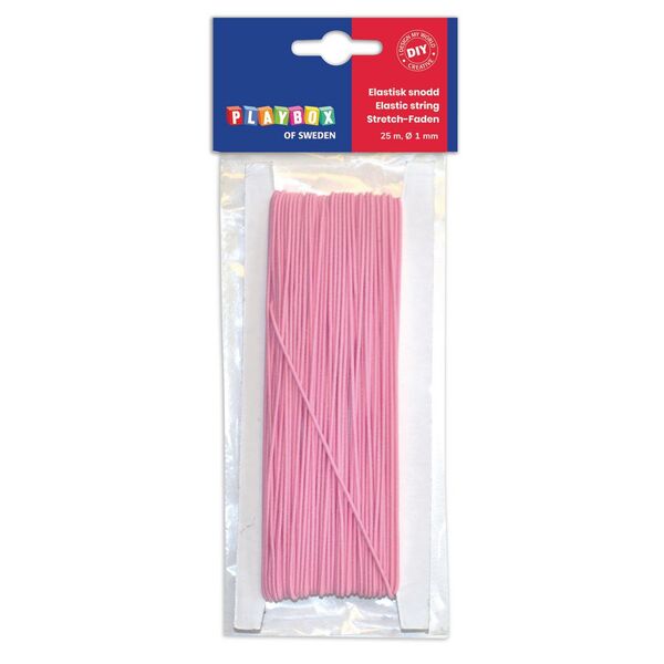 Elastisk tråd PLAYBOX 25m rosa
