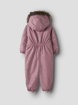 NMFSNOW10 SUIT FRILL GLITTER  Wistful Mauve HEARTS - Name It