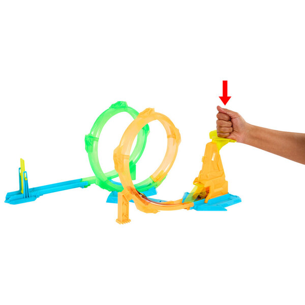 Hot Wheels Neon Speeders Corkscrew Loop