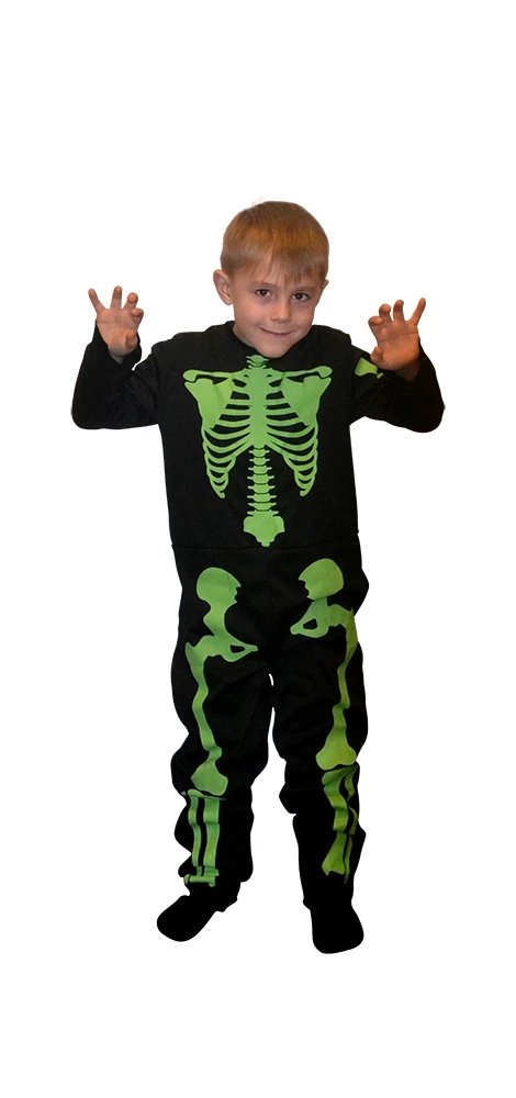 COSTUME GID SKELETON KID 134-140