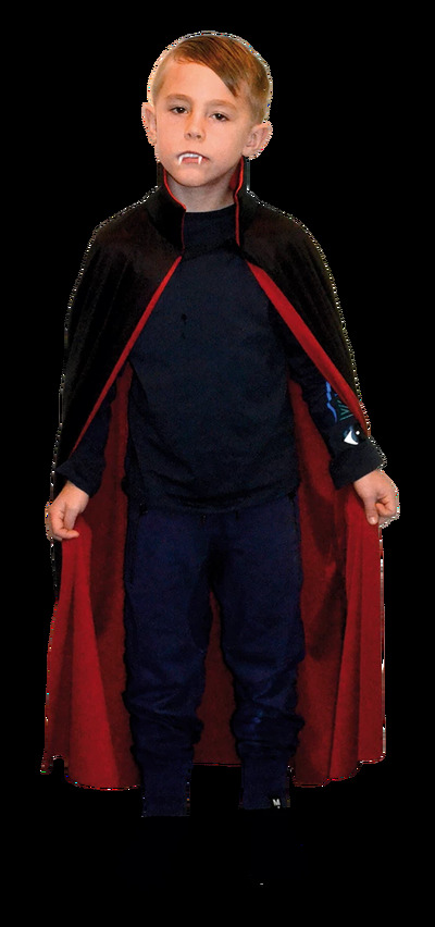 DRACULA CAPE BLACK AND RED KID 146-152 Dracula Cape - Halloween