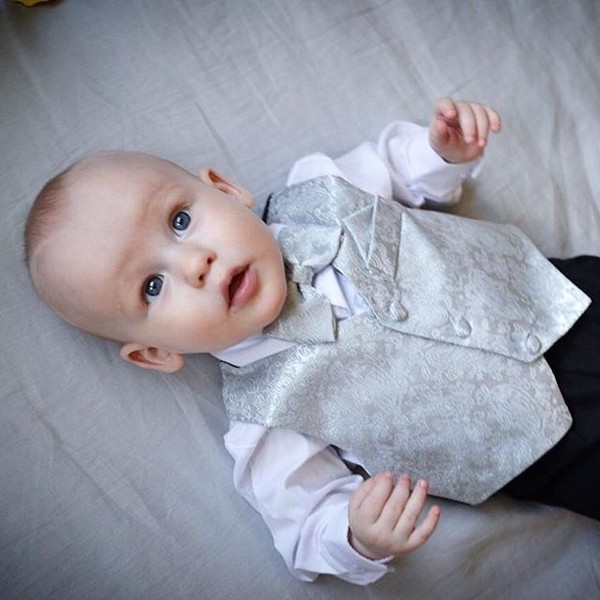 Pascal smoking / pendress til barn sølv