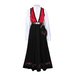 Rød Pascal Festdrakt til dame