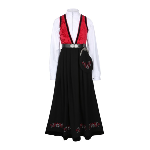 Rød Pascal Festdrakt til dame