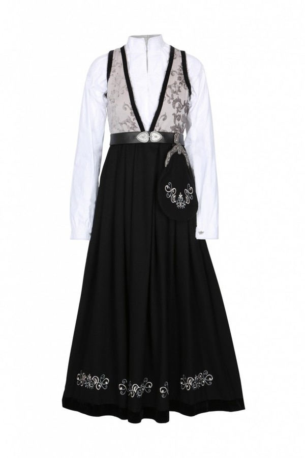 Grå Pascal Festdrakt til dame