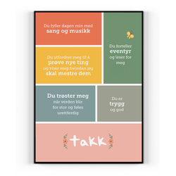 Plakat: Takk, du gjør en god jobb Motiv - Happystar