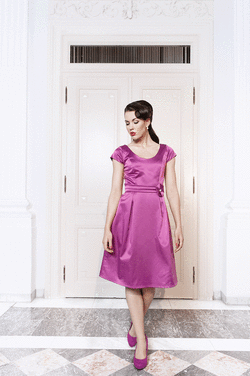 Atomic Martini Dress Pink - Mademoiselle Tambour